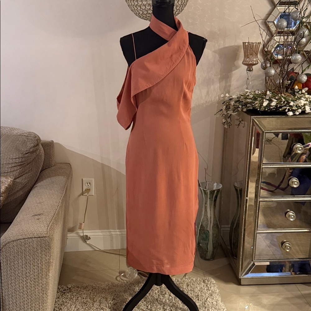 KEEPSAKE the Label Halter Midi Dress in dirty Pink size S - Picture 4 of 8